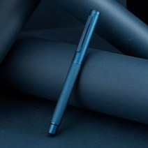 Hongdian신제품 다크 블루 포레스트 메탈 만년필 펜촉 EFF벤트 아름다운 나무 텍스처 뛰어난 필기감 비즈니스용 사무실 펜, Dark Blue--One Pen_Fine 0.5mm