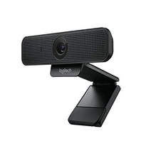 Logitech C925e 비즈니스 웹캠 HD 1080p 78° 시야 자동 초점 RightLight 2 기술 프라이버시 셔터 2개의 스테레오 마이크 Skype Business WebEx Lync Cisco 등 PC/Mac - 블랙 -17579