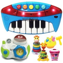 꼬마 해피 토이 6종세트 드럼 피아노 카메라 망치 완구