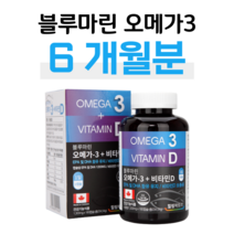 오메가3 오매가 쓰리 비타민D 하루 1캡슐 캐나다 직수입 홈쇼핑 프리미엄 영양제 성분 가격 효능 비교 식약처 인정 건강식품 온가족 엄마 아빠 부모님 학생 수험생 할머니 가족 영양제, 1통, 1303mg x 180캡슐 (하루 1캡슐)