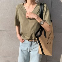 [난닝구]다델 브이넥반팔티