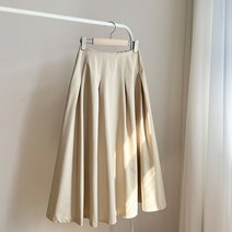 [마랑블루] 핀턱 주름 플레어 롱 스커트