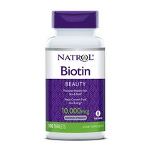 나트롤 비오틴 맥시멈 스트렝스 뷰티 스킨 네일 10000 mcg 100정, 1개, 기본