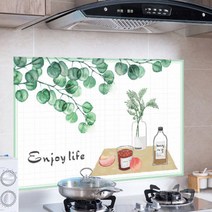 알루미늄호일재질 주방 벽보호 시트지 접착식 90x60cm 아트보드 기름때 타일보호, 옵션명, 2번 과일이미지