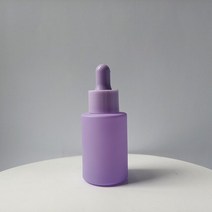 40ml 다채로운 서리로 덥은 dropper 병 유리 아로마 테라피 액체 마사지 오일 피펫 리필 할 수있는 여행 향수, [02] Purple