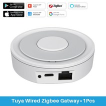 골든헬퍼 Zigbee-게이트웨이 투야 허브 무선 브리지 스마트 홈 원격 제어 지그비 3.0 프로토콜 라이프 알렉사 구글 홈으로 작동, [01] Wired Version, [01] Tuya Zigbee Hub, 01 Tuya Zigbee Hub