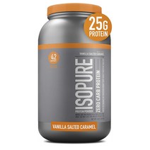 이소퓨어 제로카브 프로틴 파우더 솔티 카라멜 1.36kg Isopure Zero Carb Protein Powder Salted Caramel