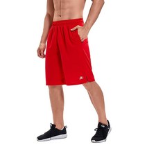 DEVOROPA 남성 애슬레틱 농구 반바지 루즈한 핏의 퍼포먼스 스포츠 운동 지퍼 포켓 네이비(메쉬 원단) 스몰