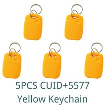 Rfid 듀얼 칩 스마트 태그 Ic 재기록 가능 키 체인 125khz 복제 복사기 배지 Nfc T5577 토큰 5 개, [01] As The Picture Shows