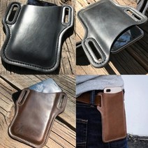 남성 허리 벨트 일체형 가방 힙색 핸드폰 가죽 가방 벨트 파우치