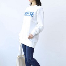 마더라이크 임산부 긴팔 치즈면수유티 빅사이즈 수유롱티 수유복