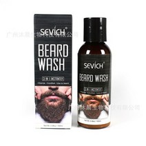 Sevich 100ml 비어드 케어 영양 수염 컨디셔너 탈모 제품 수염 컨디셔너 모이스춰 라이징 비어드 스타일링, 02 beard wash