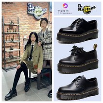 CNTCSM Dr 리얼 가죽 스몰 슈즈 여성 워커 로즈 멱 멱 멱 멱 동종 학원 아메리카노 로레타 머핀 로우 워커