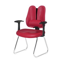 초인백 회의용101-D 요추 듀얼 스틸다리 사무용의자, 블랙천