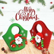 tt01174 크리스마스 산타 펠트가방(1인용), 레드