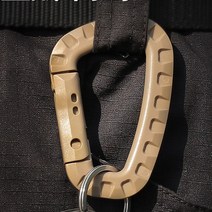 등산용품 전술 야외 캠핑 휴대용 유틸리티 카라비너 클립 플라스틱 생도 하이킹 캠핑, 04 mud