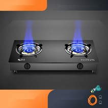 가정용 유리 LPG 천연가스 터보 고화력 중식 가스렌지 가스레인지 2구 강화유리 자동차단, LPG/쳔연가스(LNG), 기본형-벨브포함(LPG)