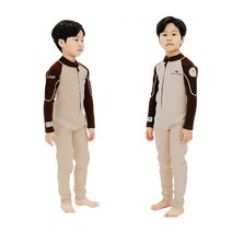 막심 키즈 잠수복 2.5mm 어린이 전신 슈트 베이지 G031, 베이지 2XL