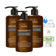 피톤치드 편백샴푸 건성 가려움 정수리 만감성 탈모 비듬 약산성 500ml 3개+사은품 물에녹는 물티슈 30매 1팩