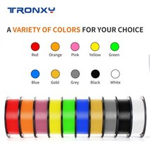 Tronxy PLA 3D 필라멘트 1.75mm 1kg FDM 3D 프린터용 막힘 없음 부드러운 인쇄 재료 친환경 3D 소재, [01] Red PLA 2KG, 01 Red PLA 2KG