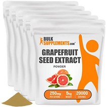 bulksupplements.com 자몽 종자 추출물 분말 - 활력 추출물 - 폴리페놀 보충제 - gse 자몽 종자 추출물 - 자몽 추출물(250g - 8.8oz), 분말 5kg(11파운드)