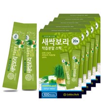 새싹보리 착즙 분말 가루 스틱 500포(100포 x 5박스), 새싹보리 착즙 분말 가루 스틱 5