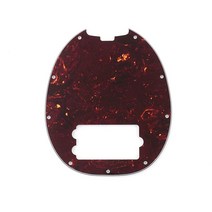 Musiclily 뮤지클리 뮤직맨 MM 스팅레이 4 스트링 베이스 기타용 9홀 픽가드 3겹 화이트, 4Ply Tortoise Shell