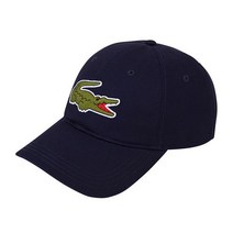 [라코스테] BIG CROC TWILL LEATHER STRAP CAP_FLLABA1H01, 색상:(59)Navy / 사이즈:FREE
