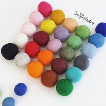 [정글스튜디오] 양모볼 1.5cm 2.2cm 3cm 100%울 펠트볼 DIY, 10.머스타드