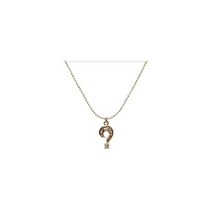 여자명품목걸이 80007052Marc by Marc Jacobs Question Mark Rhinetone Gold Pendant Charm Necklace
