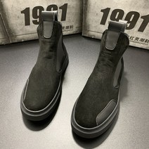 첼시부츠 남자 남성 앵글 첼시 웨스턴 처커 데저트 부츠 신발 하이 탑 트렌드 패션 면화 따뜻한 겨울 발목