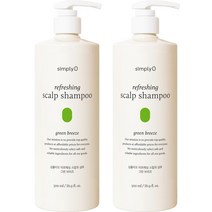 심플리오 리프레싱 스칼프 샴푸 [그린 브리즈] 두피샴푸, 3개, 500ml