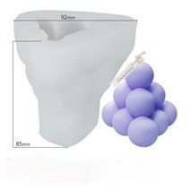 크라프트 diy 용품 DIY 기하학적 모양 아로마 초 금형 실리콘 에폭시 수 지/비누 촛불 웨딩 선물 만들기 공