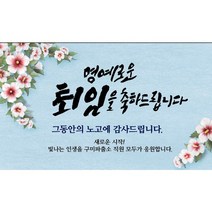 명예 정년퇴직 퇴임 환갑 칠순 현수막 돈케이크 XB, 70, 문구형, 100-70cm