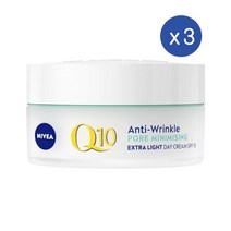니베아 큐텐 파워 페이스 크림 수분크림 라이트 SPF15 50ml Nivea Q10 Power Face Cream Moisturiser Light, 3개