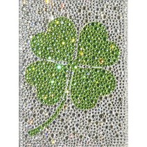 아트박스/퍼즐사랑 클로버 (패브릭) 보석십자수 15x20
