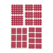 통증 완화를위한 나선형 크로스 운동학 테이프 물리 치료, 03 빨간, 8pcs x5plates