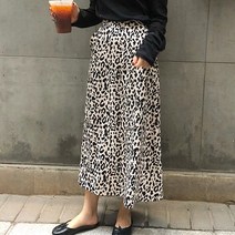 드레스날다 감성포텐 레오파드 호피 롱 스커트(mskt1028)