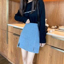 데님청스커트 BM 무드 힙업 미니스커트 여름옷 여성 왜소함 A라인 XS 쇼트사이즈 키커 보이는 코디 3794998510