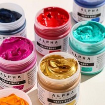 알파 고점도 헤비바디 아크릴물감 250ml 2880 B Iridcnt Bright G F, 상세페이지 참조