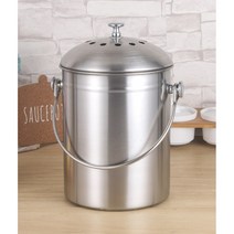 메르세라 스테인레스 음식물 쓰레기통 잔반통 5L