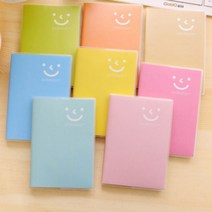 PKFARM 4개 묶음 SET 미니수첩 포켓수첩 세트 미니노트 / 파스텔 메모 필기 일기장, 4개입, 색상랜덤