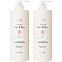 심플리오 헤븐리 비건인증 바디로션 500ml 와일드플라워, 3개, 1L