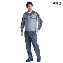 소매 안전제일 마크 봄 여름 상의 하의 작업복, 34(L), 블루하의(sftb12p)