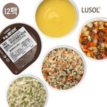 [루솔] 프리미엄 이유식 2~4단계/반찬 12팩 골고루 세트, 상세 설명 참조, 제품선택:1.5단계골고루12팩