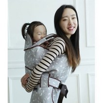 아기포대기 국산 편한아기띠 여름포대기, 부엉이 블루(매듭형)