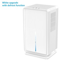 미니 제습기 3000ml 대용량 제상 2in1 공기 청정기 전문 수분 흡수기 홈 오피스, 해동된 흰색, 우리 플러그
