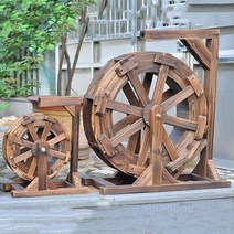 연못 정원 물레방아 조경 연못분수 꾸미기 인테리어 소품 야외 분수, 지름 30cm + 펌프