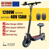 전기 스쿠터 6000W 100 km/h 고속 trotinette lectrique 13 인치 오프로드 타이어 전자 접이식 60V 30AH 배터리, 06 13AH1200W48V