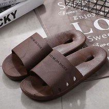 더자카 모던 호텔식 기능성 욕실화, 브라운, 1개